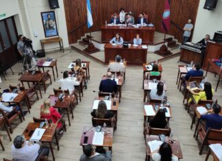 Sesión del Concejo deliberante de Salta: Ramos de flores naranjas y “Coquito” como protagonistas