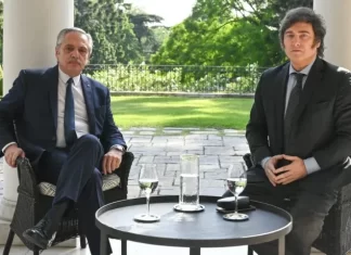 Comenzó la transición: Alberto Fernández recibió a Milei en Olivos