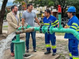 El Gobierno puso en funcionamiento un nuevo pozo de abastecimiento de agua potable para Tres Cerritos
