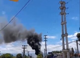 Voráz incendio en zona sur de la ciudad