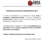 Sáenz recibió el apoyo de los intendentes de la provincia