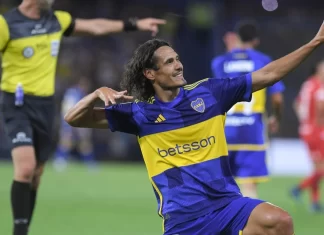 Show de Cavani en la Bombonera
