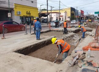 Avanzan los arreglos de calles en la ciudad