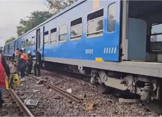 Choque de trenes y descarrilamiento en Palermo