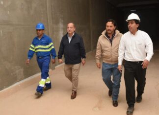 El gobernador Sáenz supervisó la etapa final de la nueva cisterna de Villa Güemes en Tartagal