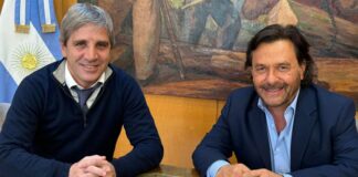 Sáenz planteó a Caputo la regularización de fondos para obras clave y garantías en el abastecimiento de gas