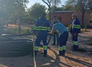 En la comunidad La Nueva Curvita finalizó la construcción de la red principal de agua