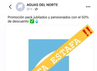 Aguas del Norte alerta sobre estafas con falsas promociones