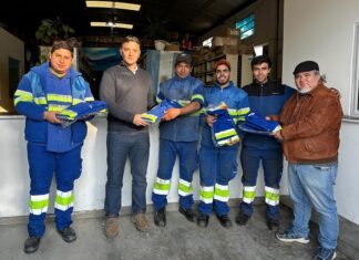 Aguas del Norte entregó nuevo uniformes a trabajadores