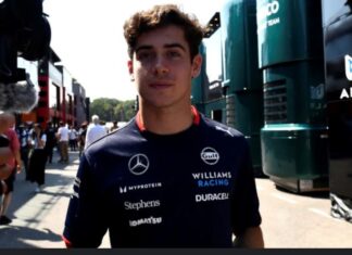 Colapinto realizó una buena primera práctica libre y se ubicó undécimo en el circuito callejero de Marina Bay en el GP de Singapur