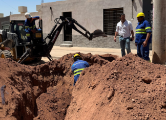 El Gobierno de la provincia retomó la obra de recambio de cañerías en General Güemes