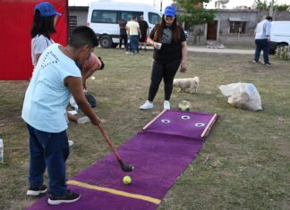 Emiliano Durand acompañó a los vecinos de Ampliación San Calixto en una tarde de diversión