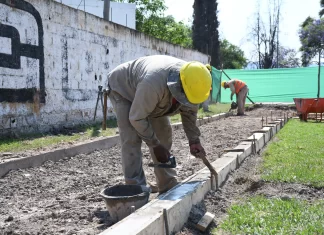 La plaza Evita se transforma: avanzan las obras de renovación