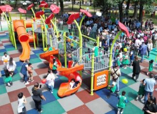 En Orán, se habilito un nuevo sector de juegos en plaza General Pizarro