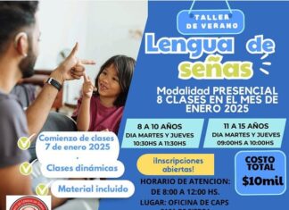 Taller de lengua de señas en General Güemes