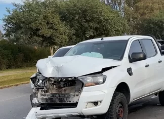 Siniestro vial en barrio Parque La Vega deja dos personas heridas