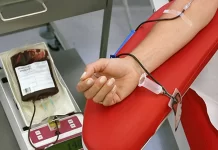 Colecta de sangre en la sede de Tránsito