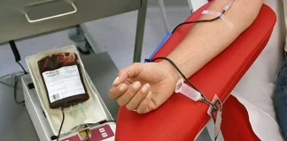 Colecta de sangre en la sede de Tránsito