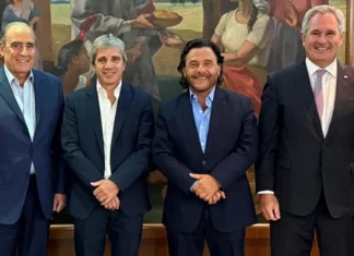 Saenz se reunió con el Jefe de Gabinete y el ministro de Economía de Nación