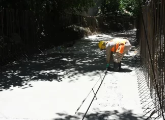 El revestimiento del canal pluvial Tinkunaku presenta un 60 % de avance