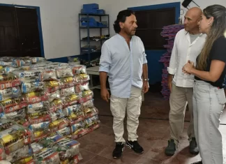 Gustavo Sáenz coordinó en territorio la asistencia aérea a comunidades afectadas por la crecida del río Bermejo
