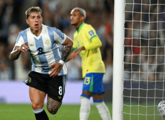 Paliza futbolística de Argentina a Brasil en el Monumental