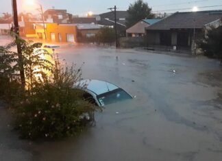 Por un fuerte temporal en Bahia Blanca se suspendieron todas las actividades
