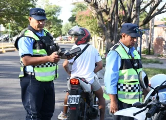 “Sin casco no hay moto”: tránsito realizó operativos de control