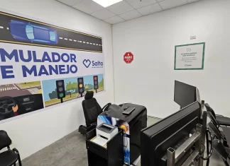 Se inaugura el simulador para rendir el exámen de licencia de conducir en el CEL del Libertad