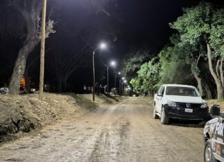 Inauguran nuevas luminarias en Ruta provincial 8