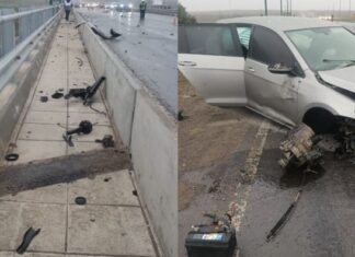 Accidente en circunvalación oeste: trasladaron a uno de sus ocupantes en código rojo