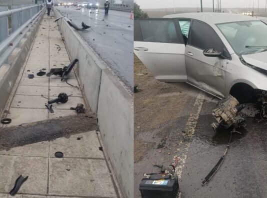 Accidente en circunvalación oeste: trasladaron a uno de sus ocupantes en código rojo