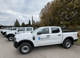 Aguas del Norte incorporó cuatro nuevas camionetas a su flota
