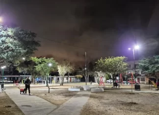Colocaron nuevas luminarias en el barrio Miguel Ortiz