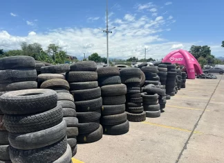 Se superaron las 2.000 toneladas de neumáticos fuera de uso