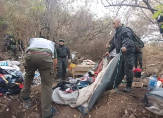 Realizaron tareas de limpiezas en el cerro San Bernardo