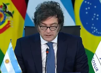 Javier Milei pidió mayor apertura comercial al Mercosur