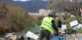 El municipio desplegó un operativo de limpieza en los cerros San Bernardo y 20 de Febrero