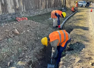 La provincia avanza con la obra del nuevo acueducto La Calderilla