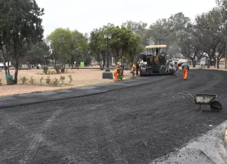 Avanza la repavimentación de la avenida Sarmiento con el plan de recuperación de calles