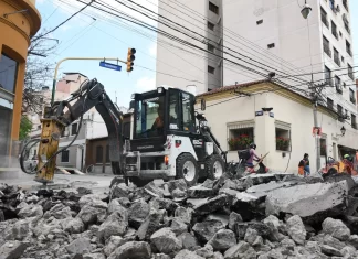 Corte de tránsito por obra de emergencia en Alvarado y Catamarca