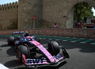 Colapinto quedó último en el primer día de entrenamiento de la Fórmula 1 en Azerbaiyan