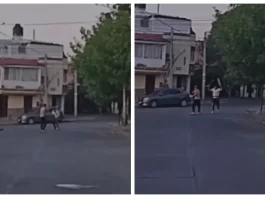 Pelea con cuchillos afuera de La Casona