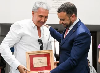 Antonio Salgado fué homenajeado en el Concejo Deliberante