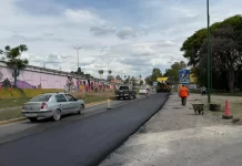 Plan Vial Zona Sur: comenzó la repavimentación de la rotonda de Limache