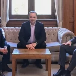 Adorni y Santilli recibieron al gobernador Gustavo Sáenz