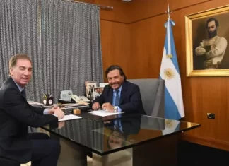 Sáenz planteó a Santilli la agenda de prioridades para Salta