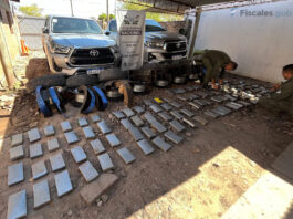 Persecución en el límite provincial: cinco salteños detenidos con más de 113 kilos de marihuana