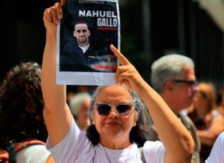 La suegra de Nahuel Gallo enfrentó a diputados chavistas y exigió la liberación del gendarme