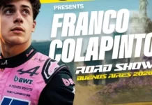 Franco Colapinto realizará una exhibición con un auto de Fórmula 1 en Buenos Aires